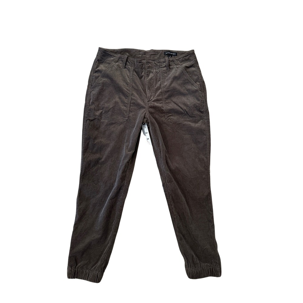 Banana Republic Corduroy Jogger Pants Women Brown Size‎ 12 Cargo Pockets